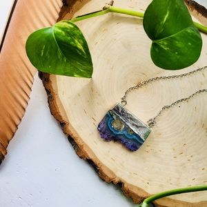 Amethyst Slice Necklace